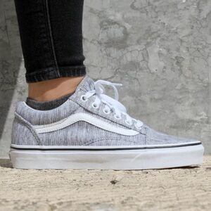 Vans Old Skool Ribbed Corduroy Women's or Men’s  Light Gray  Sneakers